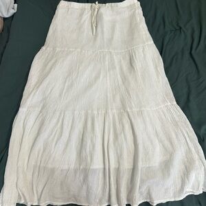 White Flowy Skirt